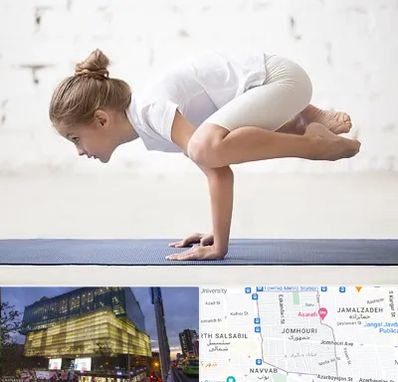 کلاس یوگا کودکان در جمهوری