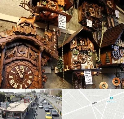 فروشگاه ساعت در خیابان دماوند
