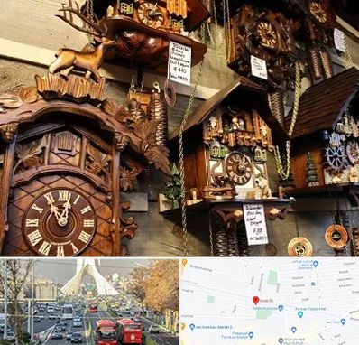 فروشگاه ساعت در خیابان آزادی