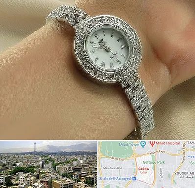 فروشگاه ساعت زنانه در گیشا 