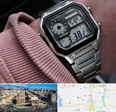 فروشگاه ساعت کاسیو در شهرک راه آهن