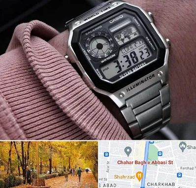 فروشگاه ساعت کاسیو در چهارباغ اصفهان