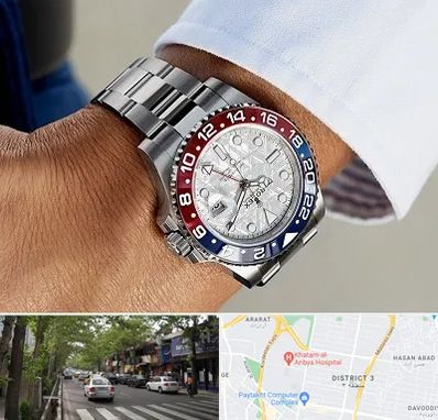 فروشگاه ساعت رولکس در ظفر 