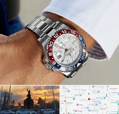 فروشگاه ساعت رولکس در میدان حر