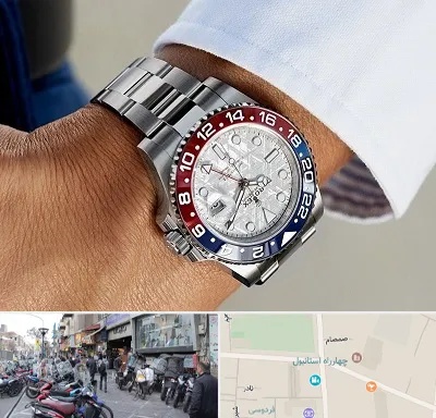 فروشگاه ساعت رولکس در چهارراه استانبول