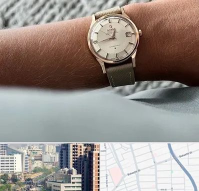 فروشگاه ساعت اومگا در خیابان بهشتی