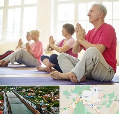 کلاس یوگا سالمندان در مراغه