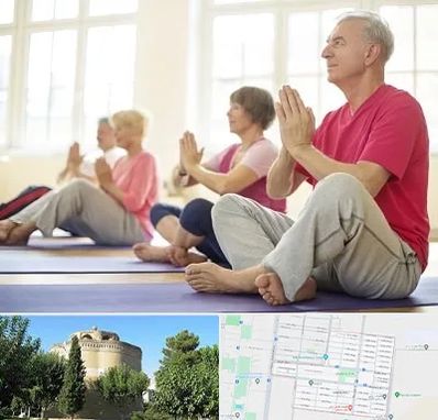 کلاس یوگا سالمندان در مرداویج اصفهان