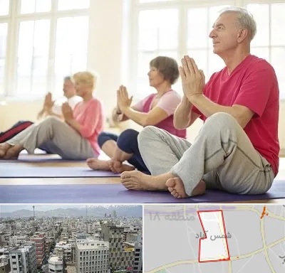 کلاس یوگا سالمندان در شمس آباد تهران