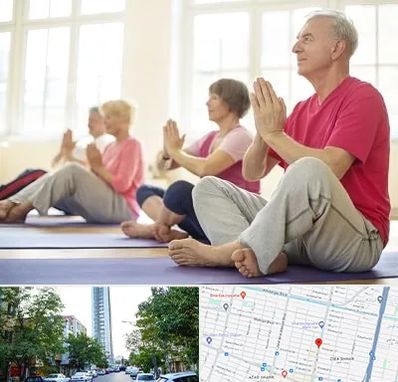 کلاس یوگا سالمندان در امامت مشهد