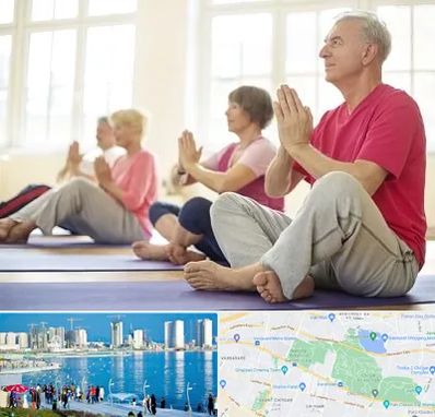 کلاس یوگا سالمندان در چیتگر