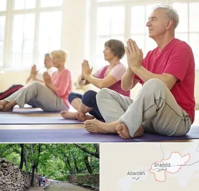 کلاس یوگا سالمندان در شاندیز مشهد