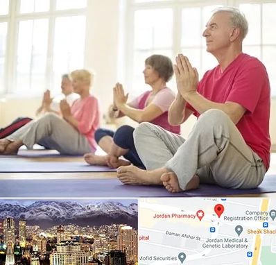 کلاس یوگا سالمندان در جردن