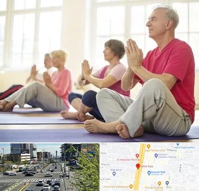 کلاس یوگا سالمندان در ستاری