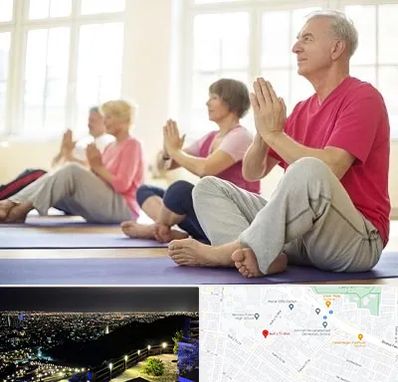 کلاس یوگا سالمندان در هفت تیر مشهد