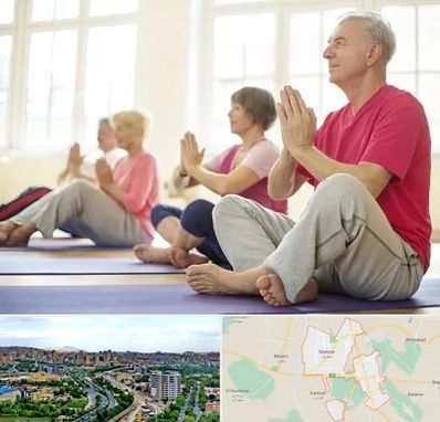 کلاس یوگا سالمندان در شهریار