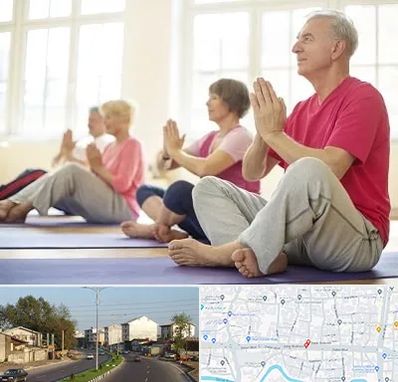 کلاس یوگا سالمندان در ضیابری رشت