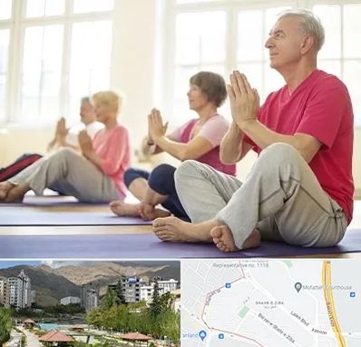 کلاس یوگا سالمندان در شهر زیبا