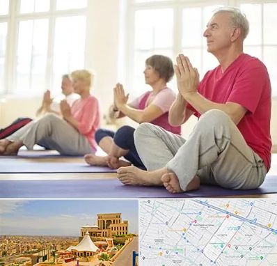 کلاس یوگا سالمندان در هاشمیه مشهد