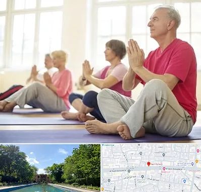 کلاس یوگا سالمندان در هشت بهشت اصفهان