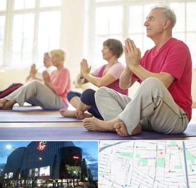 کلاس یوگا سالمندان در بلوار اباذر