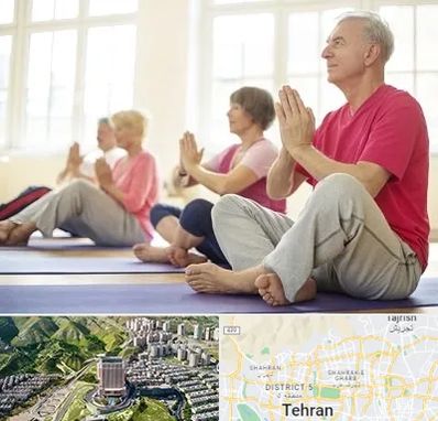 کلاس یوگا سالمندان در شمال تهران