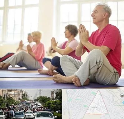 کلاس یوگا سالمندان در سیدی مشهد