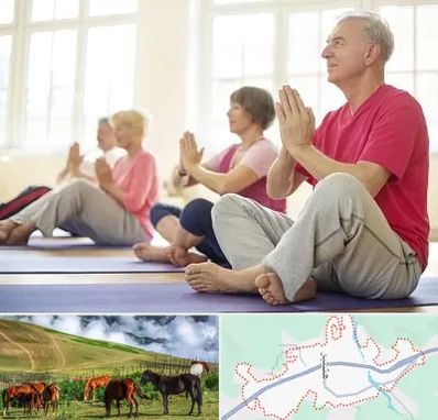 کلاس یوگا سالمندان در تالش