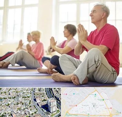 کلاس یوگا سالمندان در قاسم آباد مشهد