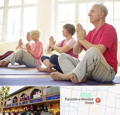 کلاس یوگا سالمندان در 15 خرداد