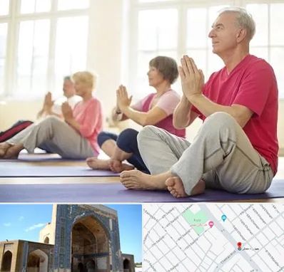 کلاس یوگا سالمندان در مصلی مشهد