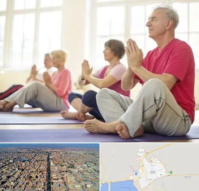 کلاس یوگا سالمندان در بندر ماهشهر