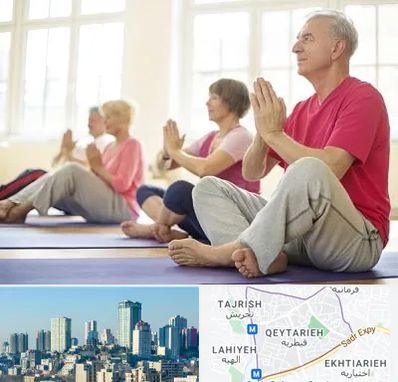 کلاس یوگا سالمندان در قیطریه