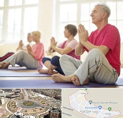 کلاس یوگا سالمندان در پرند