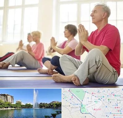 کلاس یوگا سالمندان در کوهسنگی مشهد