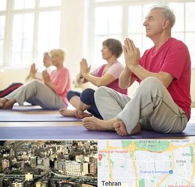 کلاس یوگا سالمندان در مرزداران