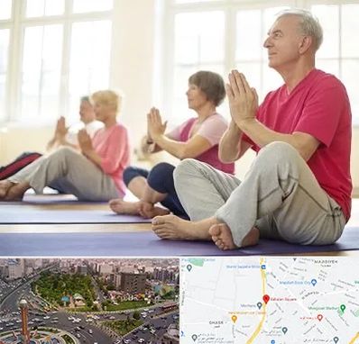 کلاس یوگا سالمندان در سبلان