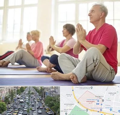 کلاس یوگا سالمندان در گلشهر کرج