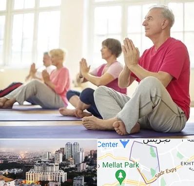 کلاس یوگا سالمندان در الهیه