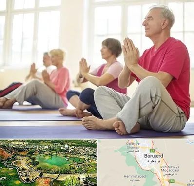 کلاس یوگا سالمندان در بروجرد