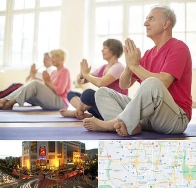 کلاس یوگا سالمندان در جنت آباد تهران