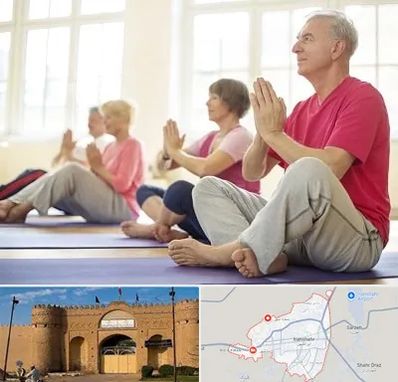 کلاس یوگا سالمندان در ایرانشهر