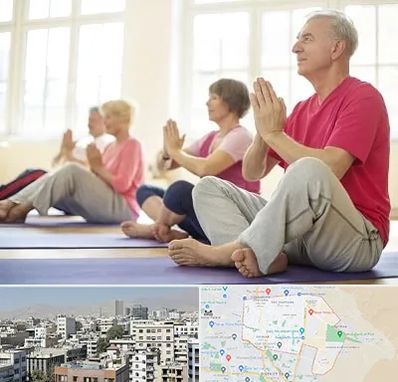 کلاس یوگا سالمندان در منطقه 14 تهران