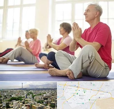 کلاس یوگا سالمندان در منطقه 8 تهران