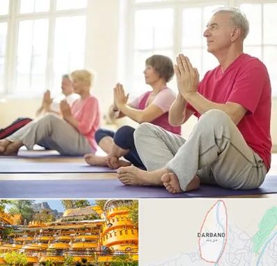 کلاس یوگا سالمندان در دربند