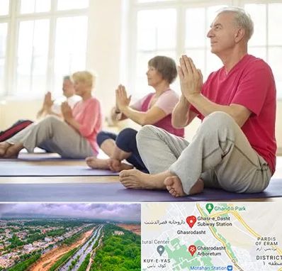 کلاس یوگا سالمندان در قصرالدشت شیراز