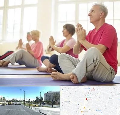 کلاس یوگا سالمندان در بلوار کلاهدوز مشهد