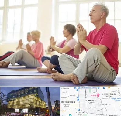 کلاس یوگا سالمندان در جمهوری