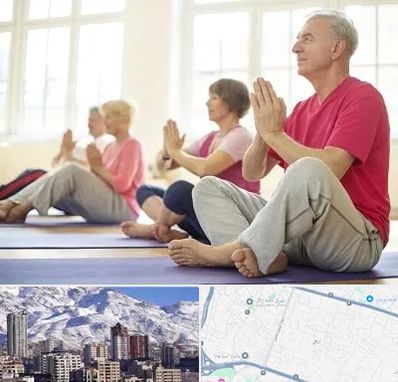 کلاس یوگا سالمندان در ازگل