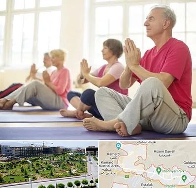 کلاس یوگا سالمندان در پردیس